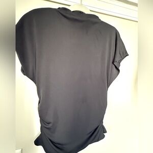 NWT Muse republic strong shoulder cap sleeve grey top S